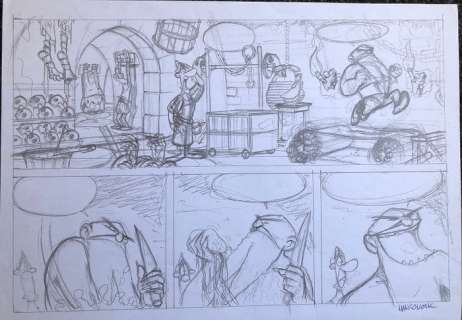 Hanco Kolk - Gilles de Geus - originele halve pagina in potlood - 90-60-90 - (2002) | Catawiki