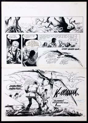 * Vance - Bob Morane,... | * VANCE - Bob Morane, planche n°3 à l’encre de Chine... | Tessier Sarrou