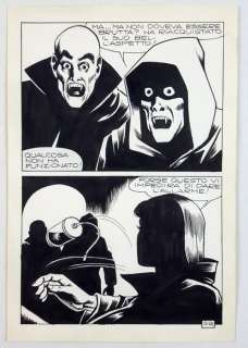 Satanik n. 50 - Magnus - Tavola Originale "La Stirpe dei Vampiri" - Page volante - (1966) | Catawiki