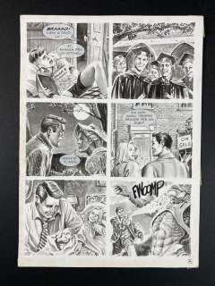 Giovanni Bruzzo "Brad Barron #4" - Tavola originale in "Flash Back" - Page volante - (2005) 