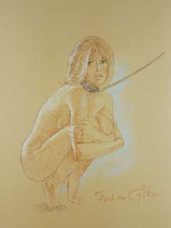 Erich Von Gotha - Illustr. Origin. "Janice" - Firmata  - Page volante | Catawiki