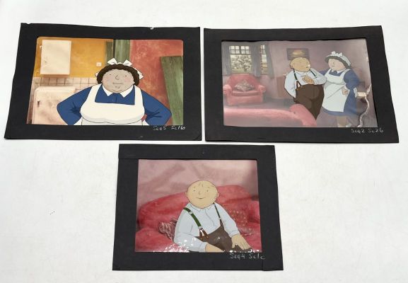Lot 32 - Three multi-layered original animation cels from the 1986 film When… | misc / divers