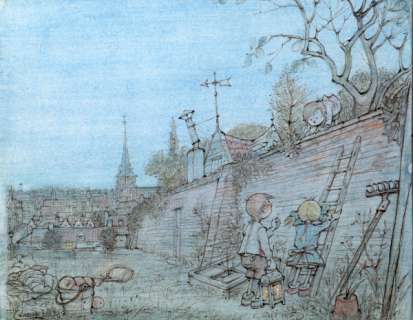 Laudy | Illustration Ã  l’aquarelle représentant une expÃ… | Banque Dessinée