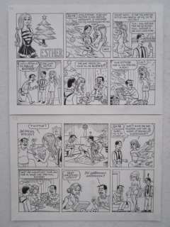 Kim Duchateau - originele gag (2x dubbele strook) - Esther Verkest - Loose page | Catawiki