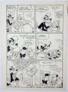 Topolino - Luciano Bottaro - Tavola Originale "La Doppia Vigilia di Natale" - Loose page - (1956) | Catawiki