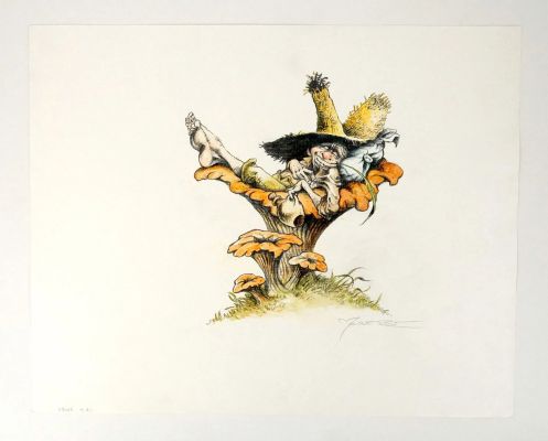 MOGUEROU Pascal Korrigan Grande... - Lot 446 - MOGUEROU Pascal Korrigan Grande illustration représentant...
