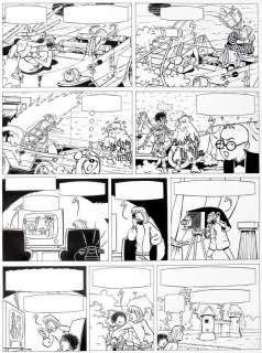 Craenhals | Les 4 As, planche n°32 Ã  l’encre de Chine de l’Ã… | Banque Dessinée