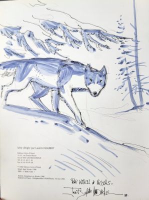 Andreae Jean Baptiste Wendigo Jolie... | Lot 11 - ANDREAE Jean Baptiste Wendigo Jolie dédicace au lavis... | Vermot et Associés