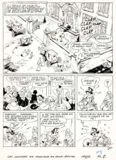 Mazel - Planche originale - Les Mousquetaires - (1974) | Catawiki