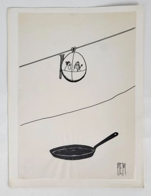 Piem Illustration... | Lot 434 - PIEM Illustration humoristique Encre de chine Dessin... | Vermot et Associés