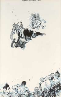 Daniel Warren Johnson original cover art for Wolverine 2020 No. 2 (Marvel Comics, 2020) | Ewbank’s