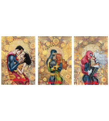 KCA Team Trading Card Style Set: ’The Kiss’ Add-On 3 Set by David Mack | Kirby’s Comic Art