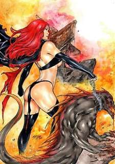 X-Men : Inferno - Madelyne Pryor The Goblin Queen Illustration - First edition