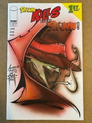 Spawn Kills Every Spawn #1 Sketch Cover Collaboration by Martin Zavala and Anthony "A-One" Apodaca | Raremarq (Buy It Now)
