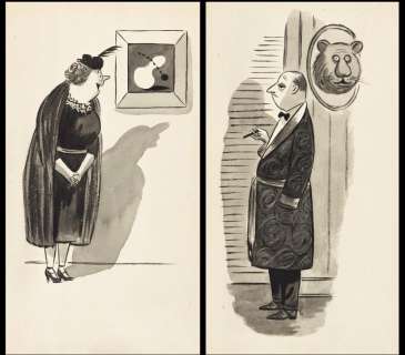 CHARLES ADDAMS (1912-1988) Mounting Preferences. | Swann Galleries