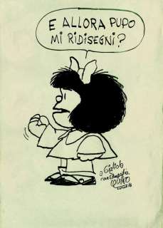 QUINO Dedicace di Mafalda
