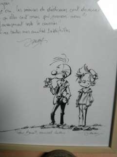 Janry - Lettre + dessin original - Spirou et Fantasio | Catawiki