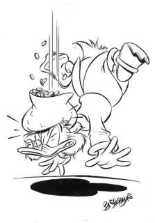 Bas Heymans - Uncle Scrooge - Ouch - Original Preliminary Art | Catawiki