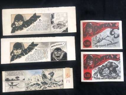 Fantax - Orginal drawings + collage Fantax 1953 - First edition - (1953)