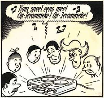 Suske en Wiske - De zingende zwammen / Les Champignons chanteurs - Originele pagina - (p.54) - met luxe groot formaat hc - (1960/2020) | Catawiki