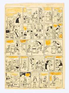 Desperate Dan original artwork (1969) by Dudley Watkins from The Dandy 16 January 1969 | Comic Book Auctions ltd