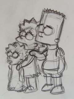 The Simpsons - Bart Simpsons, Lisa and Maggie - Unique- Certificate of Authenticity | Catawiki