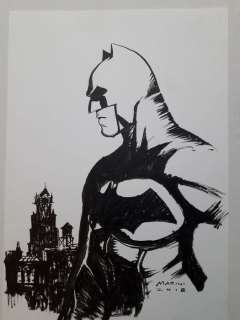 Batman - Enrico Marini - Original Illustration "The Batman" - Signed - Loose page - First edition - (2018) | Catawiki