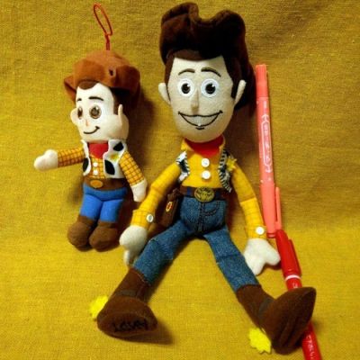 Set di 2 peluche Toy Story Woody, circa 27 cm + 15 cm | eBay Europe (Buy It Now)
