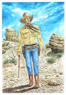 Tex - illustrazione originale "Nel deserto" - Loose page | Catawiki