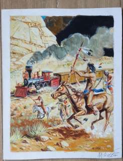 Rouge, Michel - Dessin original - Couverture Press Pocket - Western | Catawiki