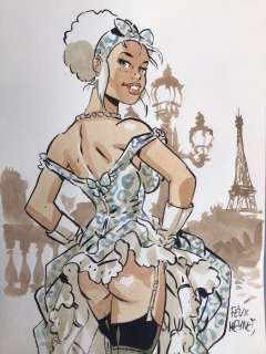 Meynet, Félix - Dessin original couleur - Mirabelle Ã  Paris | Catawiki