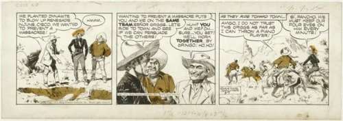 75: Salinas Cisco Kid daily 5/7/51 original comic art | Russ Cochran