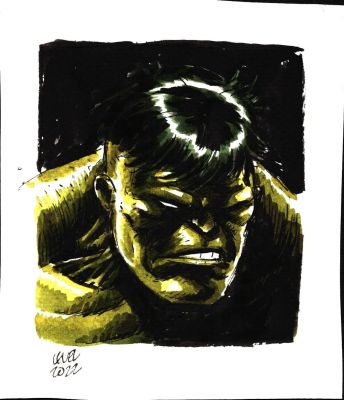 Brian Level | Hulk Headshot | The Artist Bullpen