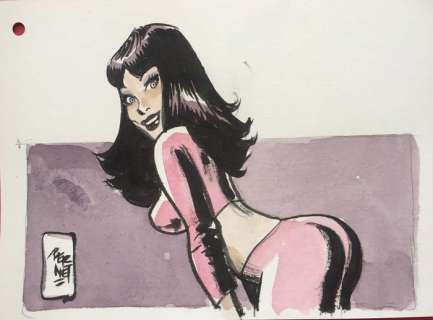 J. Bernet - Illustrazione originale "Chiara" - Loose page | Catawiki