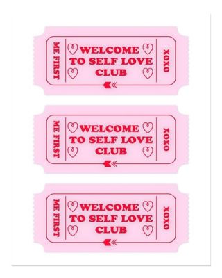 Self-Love Club Wall Art – Modern Motivational Decoration | eBay Europe (Buy It Now)