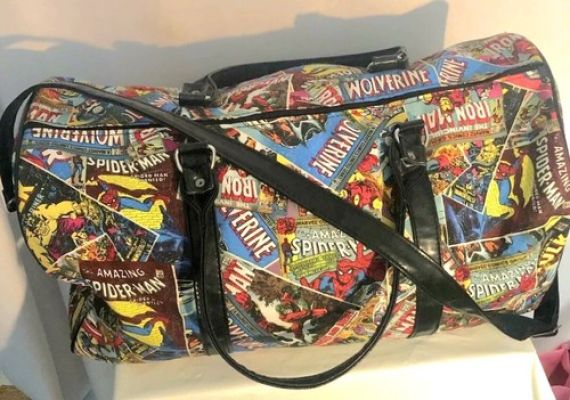 RARE Marvel Comics Duffle Bag Created By Top Notch Duffle One Of A Kind | eBay US (Buy It Now)