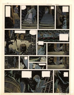 Laurent Vicomte | Bleu de mise en couleur pour la planche n°32 - L’Appel - Sasmira | Daniel Maghen