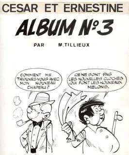 Tillieux | César et Ernestine, illustration Ã  l’encre de Ch… | Banque Dessinée