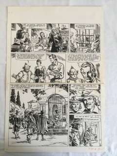 Funcken, Liliane en Fred - Originele pagina (p.29) + inkleuring - Collectie Jong Europa 90 - De Musketier in gevaar | Catawiki