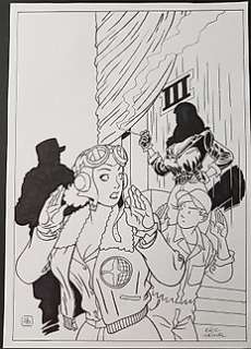 Heuvel, Eric - Originele covertekening in inkt - January Jones (Eppo)