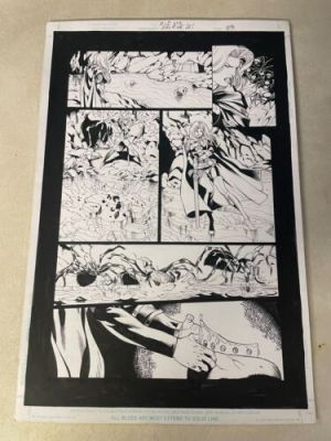 LADY DEATH MEDIEVAL #7 original art BATTLES GIANT SPIDERS WICKED COOL 2005 | eBay US (Buy It Now)