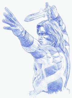 Conan The Barbarian (Arnold Schwarzenegger) - Original Drawing - Sanjulian Signed - Original Art | Catawiki