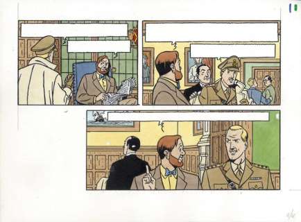 Juillard, André | BLAKE ET MORTIMER. Encre de Chine et encres de couleurs | Coutau Bégarie