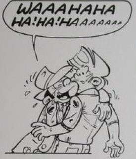 Kari Lente 6 - Originele pagina (p.36) + hardcover album - De gouden swastika - First edition - (2008) | Catawiki