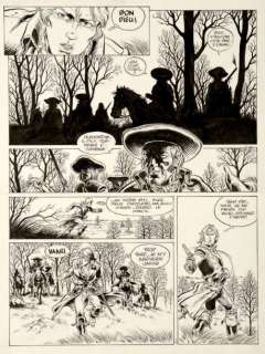 Swolfs - Dampierre - L‘aube noire Encre de Chine pour la planche 42 du premier