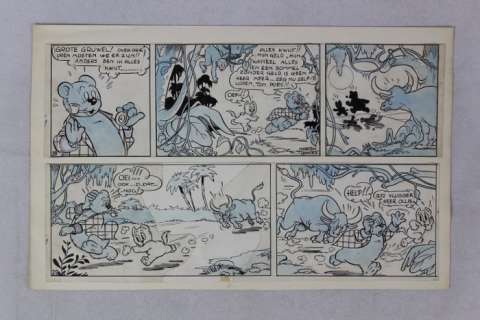 Toonder, Marten & Toonderstudio’s - 2 originele stroken - Tom Poes en Heer Bommels Weddenschap - (1947) | Catawiki