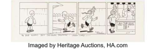 Liney, John - John Liney (as Carl Anderson) Henry Daily Comic Strip Original Art dated 6-9-59 (King Features Syndicate, 1959)....