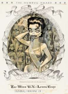 Davis, Jack | Jack Davis Humbug #4 Page 22 Illustration Original Art and Art Patch (Humbug Publications, 1957).... (Total: 2 Original Art) | Heritage