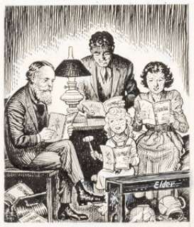 Elder, Bill (Will) | Bill (Will) Elder Humbug #3 Unpublished Back Cover Illustration Original Art (Humbug Publications, 1957).... | Heritage