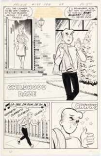 Lucey, Harry | Harry Lucey Archie #188 Complete 5-Page Story "Childhood Daze" Original Art (Archie, 1969).... (Total: 5 Original Art) | Heritage